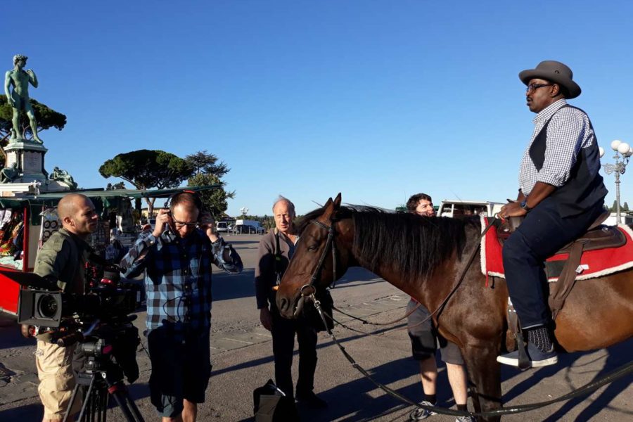 (Italiano) La BBC a Firenze per un documentario sui Medici con uno dei nostri cavalli!