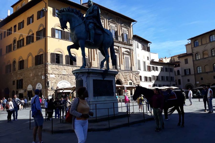 La BBC a Firenze per un documentario sui Medici con uno dei nostri cavalli!