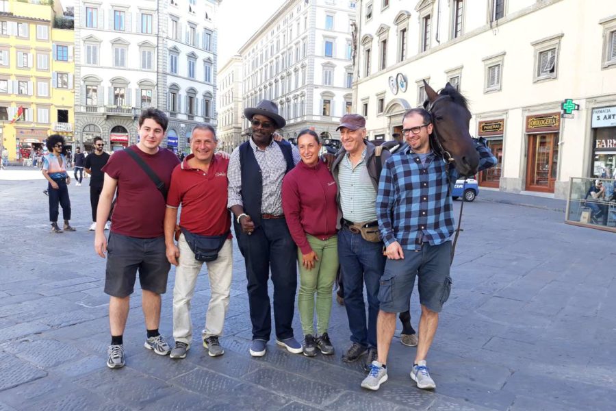 (Italiano) La BBC a Firenze per un documentario sui Medici con uno dei nostri cavalli!